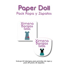 Pack Clothes & Shoes Paper Doll