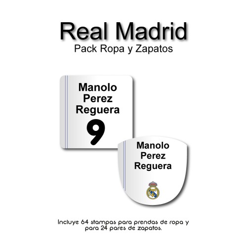 Pack Clothes & Shoes Real Madrid Pack Clothes & Shoes Real Madrid