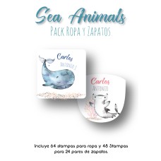Pack Clothes & Shoes Sea Animals