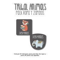 Pack Clothes & Shoes Tribal Animals Pack Clothes & Shoes Tribal Animals