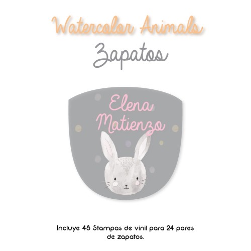 Zapato Watercolor Animals Zapato Watercolor Animals