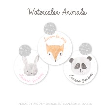 Tarjeta Regalo Watercolor Animals Tarjeta Regalo Watercolor Animals