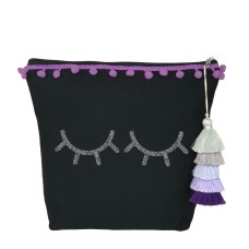 Neceser Grande Negro Morada Neceser Grande Negro Morada